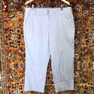 Women's Sandro Light Grey Capri Pants size 14